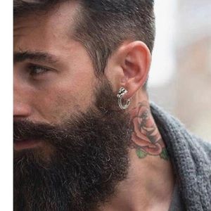 Dragon Hoop Earrings, Hoop Earrings, Huggie Earrings, Huggie Hoop,Gothic Jewelry